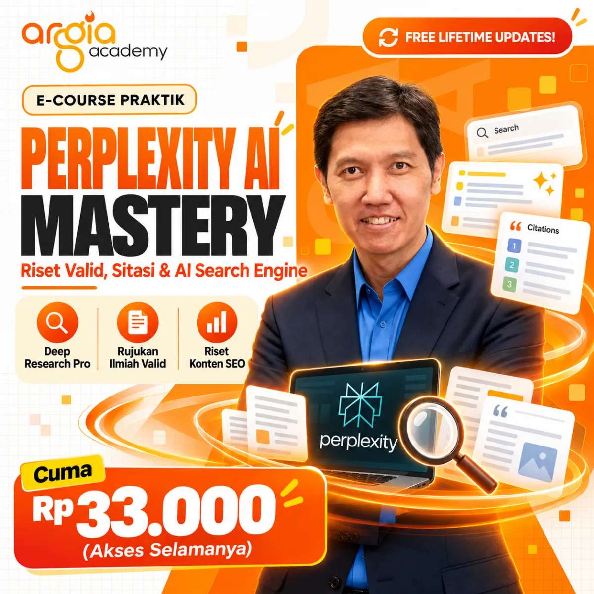 Tinggalkan Browsing Melelahkan. Kuasai Riset Akurat & Bersitasi dengan Perplexity AI.